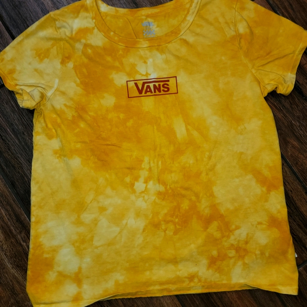 Vans large yellow t-shirt